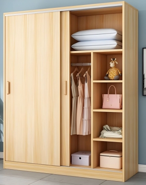 Tủ Quần Áo Màu Gỗ Tự Nhiên 160cm