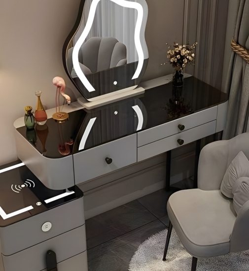 Bàn Trang Điểm Hiện Đại Gương Cảm Ứng LED 