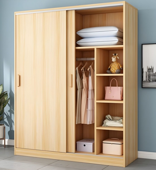 Tủ Quần Áo Màu Gỗ Tự Nhiên 160cm