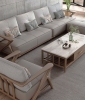 Bộ Sofa Gỗ Hiện Đại Kết Hợp Nệm Cao Cấp